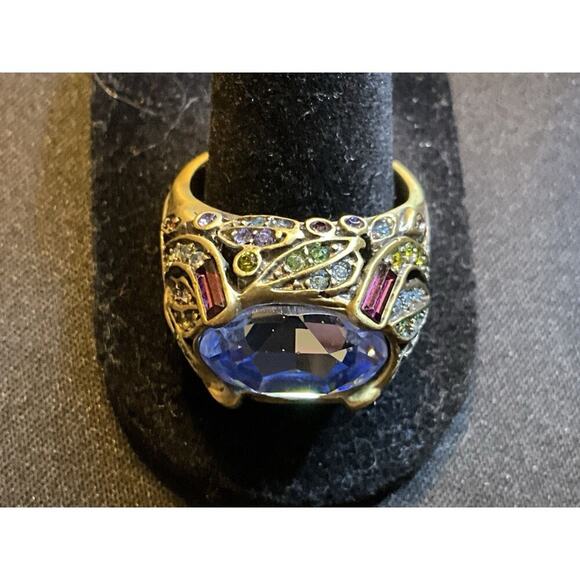 Heidi Daus Cocktail Ring Multicolored Size 11 - Picture 2 of 8